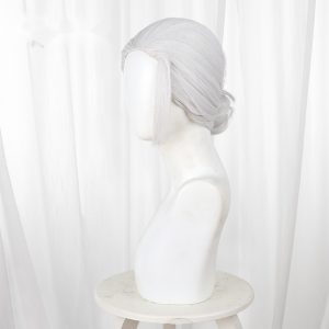 Taro Sakamoto Silver-white Bun Slicked-back Cosplay Wig for Sakamoto Days - 588A