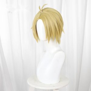 Shin Asakura Golden Blonde Scalp-top Short Flipped Cosplay Wig for Sakamoto Days - 588B
