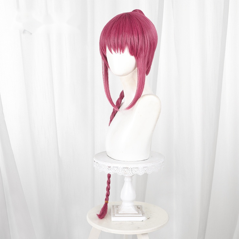 Lu Shaotang Rose Red Clip-in Braided Ponytail Cosplay Wig for Sakamoto Days - 588C