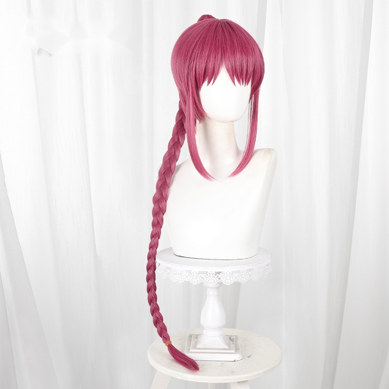 Lu Shaotang Rose Red Clip-in Braided Ponytail Cosplay Wig for Sakamoto Days - 588C - Image 2