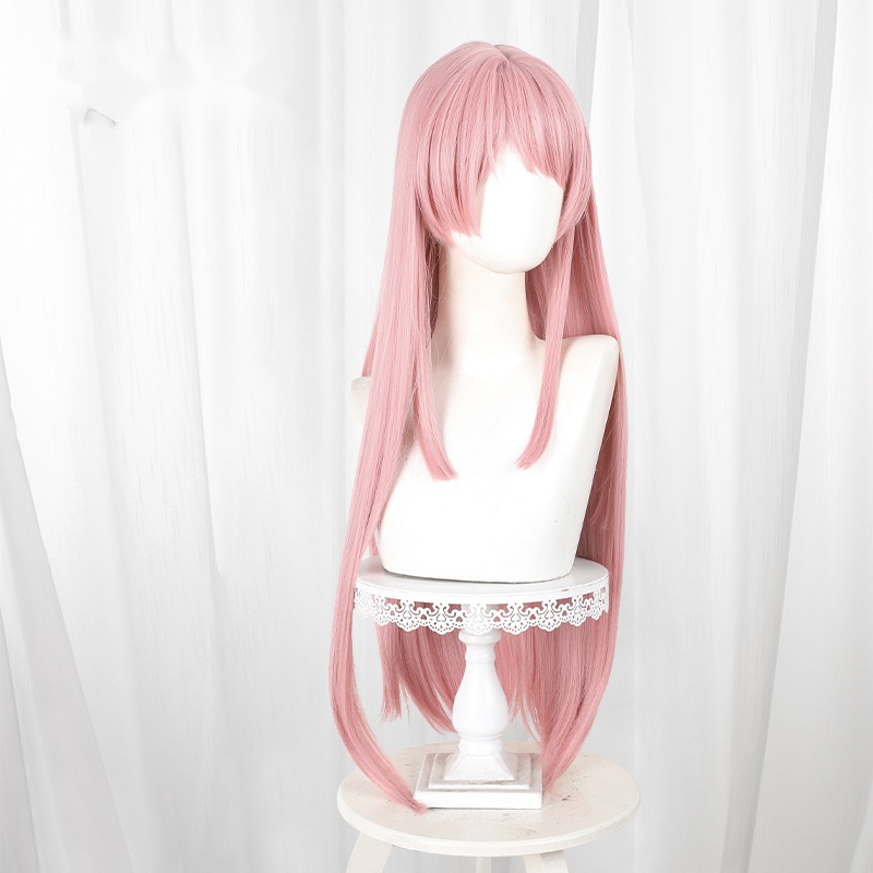 Anon Chihaya Pink Scalp-top Long Straight Cosplay Wig for BanG Dream! - 586F - Image 3