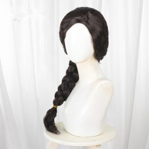 Elphaba Dark Brown Braided Long Cosplay Wig for Wicked - 336J