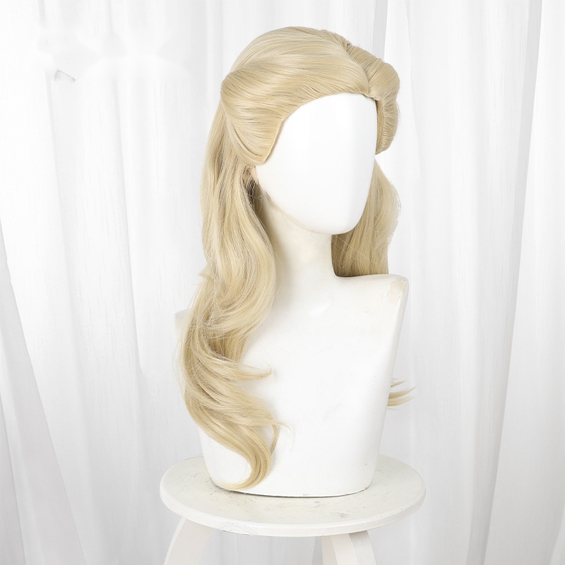 Glinda Ash Blonde Scalp-top Long Wavy Cosplay Wig for Wicked - 336K - Image 3