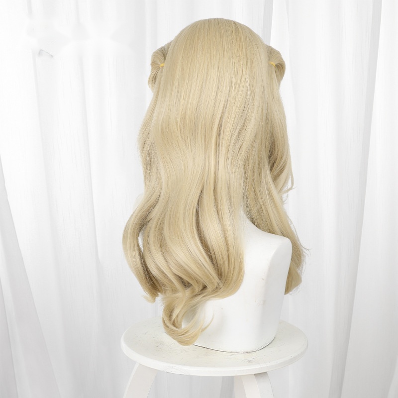 Glinda Ash Blonde Scalp-top Long Wavy Cosplay Wig for Wicked - 336K - Image 4