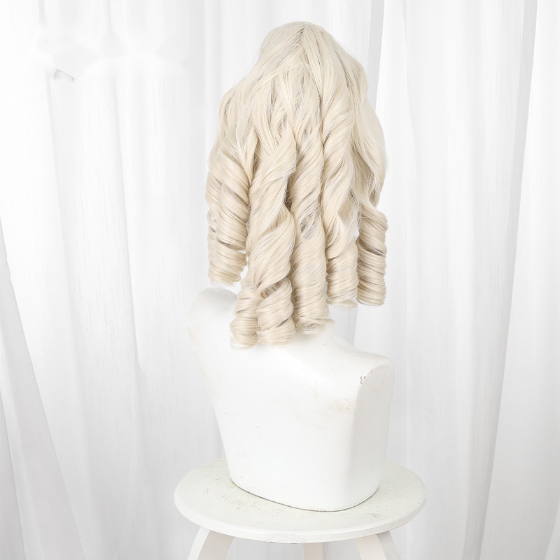 Alice Light Blonde Ringlet Curls Cosplay Wig for Identity V - 476XB - Image 4