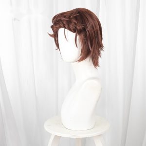 Inori Yuitsuka Reddish Brown Braided Short Styled Cosplay Wig for Medalist - 589A