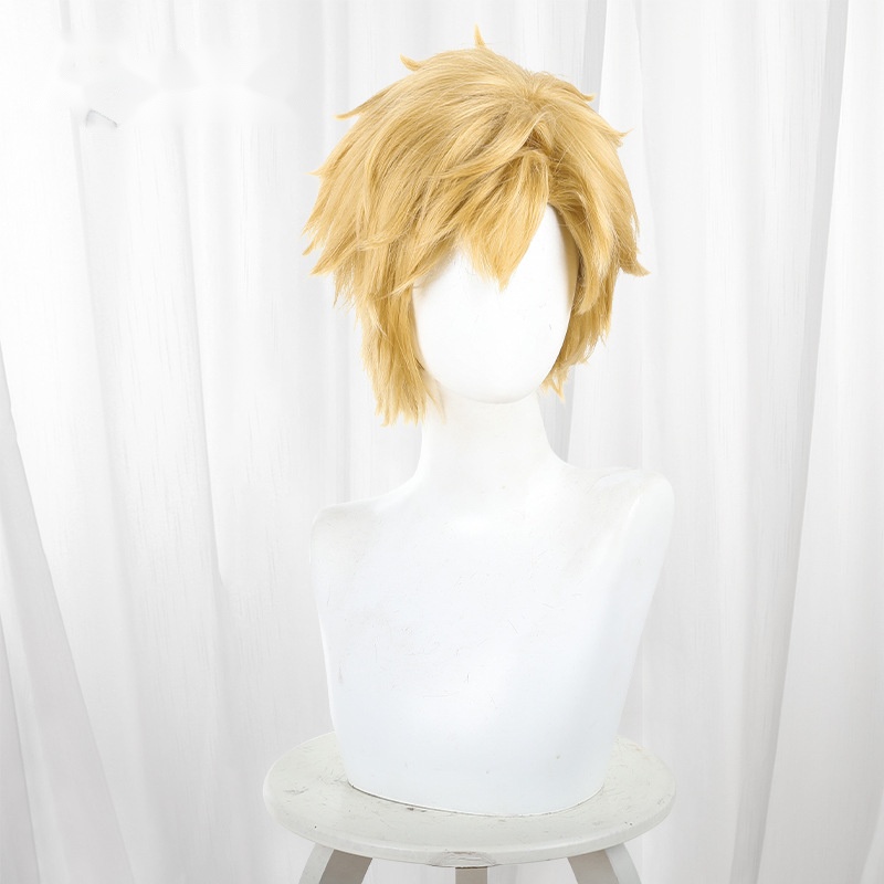 Tsukasa Akeuraji Yellow Short Teased Cosplay Wig for Medalist - 589B - Image 2