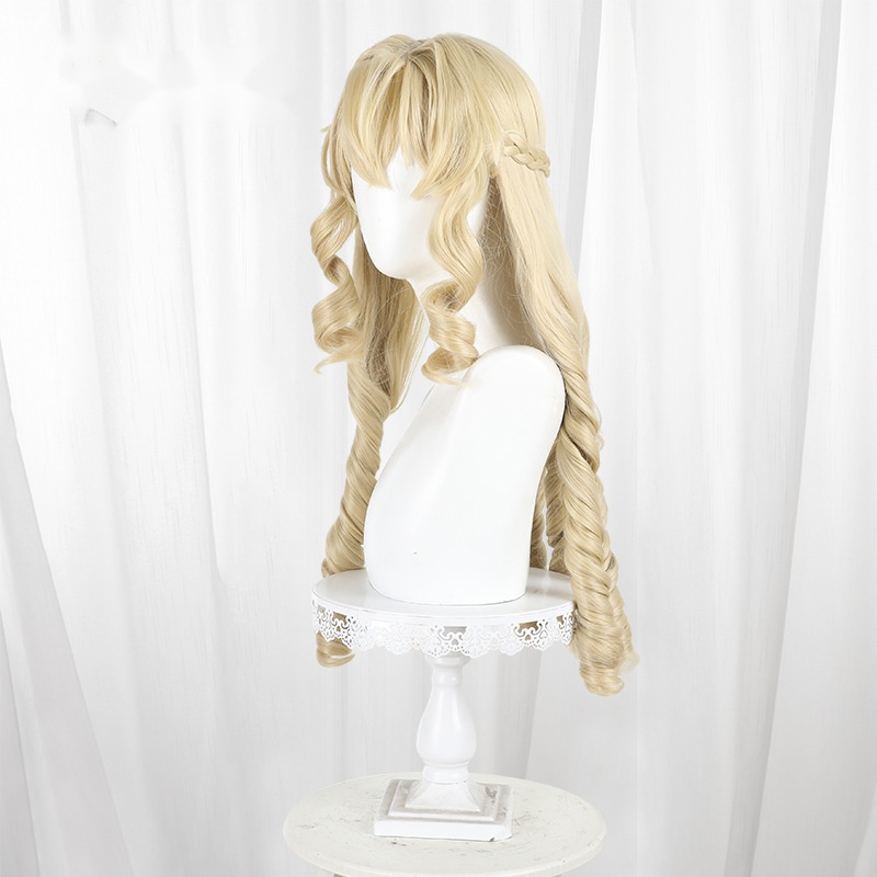 Grace Auvergne Blonde Ringlet Curls Cosplay Wig for From Bureaucrat to Villainess - 590A
