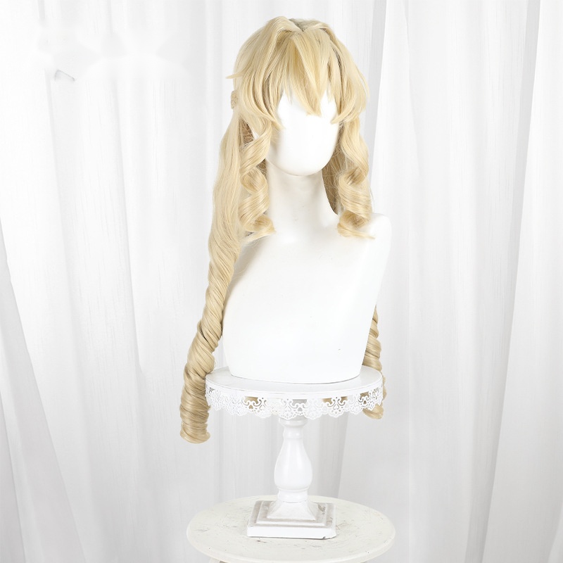Grace Auvergne Blonde Ringlet Curls Cosplay Wig for From Bureaucrat to Villainess - 590A - Image 2