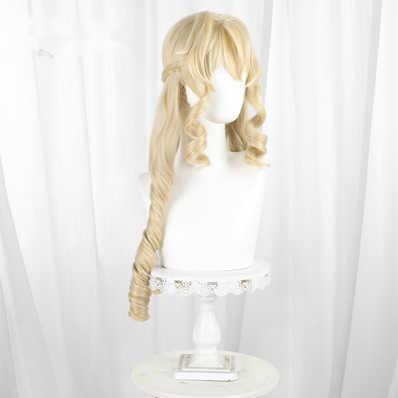 Grace Auvergne Blonde Ringlet Curls Cosplay Wig for From Bureaucrat to Villainess - 590A - Image 3