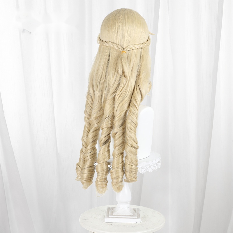 Grace Auvergne Blonde Ringlet Curls Cosplay Wig for From Bureaucrat to Villainess - 590A - Image 4