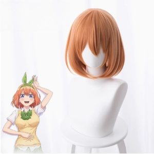 Yotsuba Nakano Orange Bob Cosplay Wig for The Quintessential Quintuplets