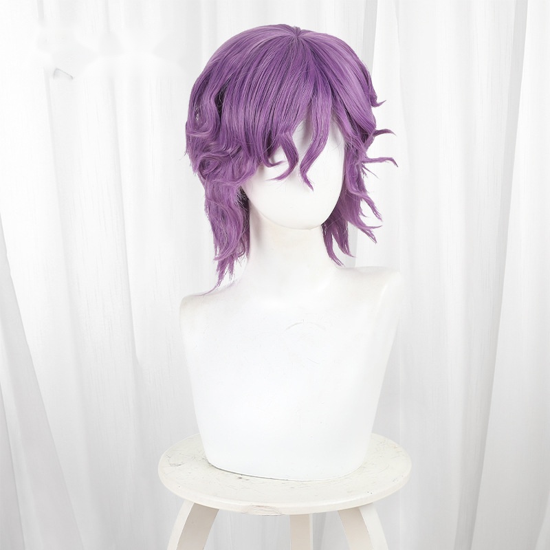 Jack Purple Short Curly Cosplay Wig for Identity V - 562R - Image 2