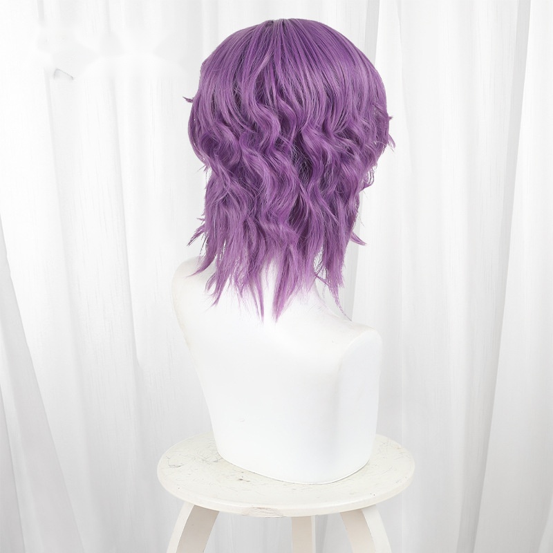 Jack Purple Short Curly Cosplay Wig for Identity V - 562R - Image 4