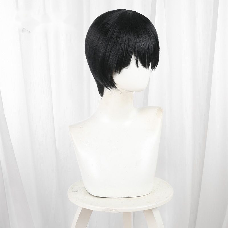 Yoshiki Tsujinaka Scalp-top Short Cosplay Wig for The Summer Hikaru Died - 591A - Image 3