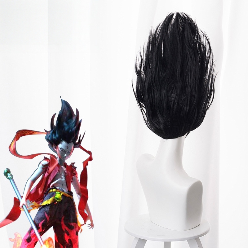 Ne Zha Spiked Cosplay Wig for Ne Zha - 495B - Image 5