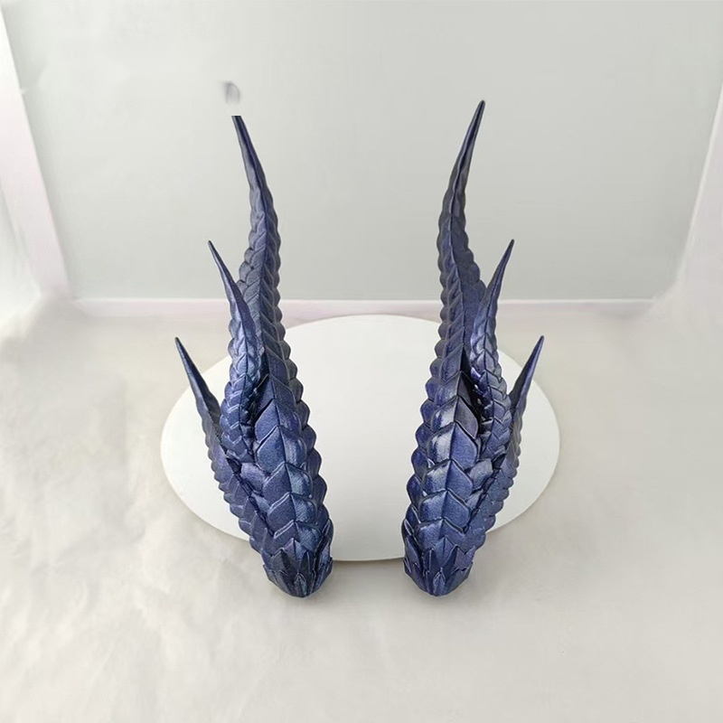Ne Zha Gradient Blue-purple Braided Long Wavy Cosplay Wig for Ne Zha 2 - 495E - Image 4