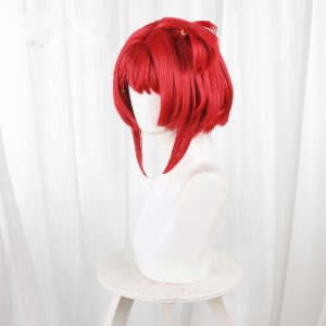 Tribbie Red Scalp-top Side Ponytail Bob Cosplay Wig for Honkai: Star Rail - 566S