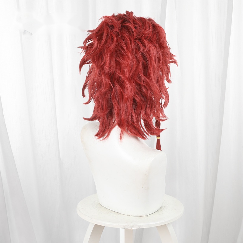 Archer Red Braided Short Curly Cosplay Wig for Identity V - 562T - Image 4