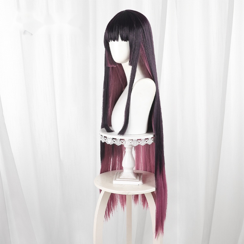 Otoha Kurogane Gradient Purple Long Straight Cosplay Wig for Rock Is a Lady's Modesty - 593B