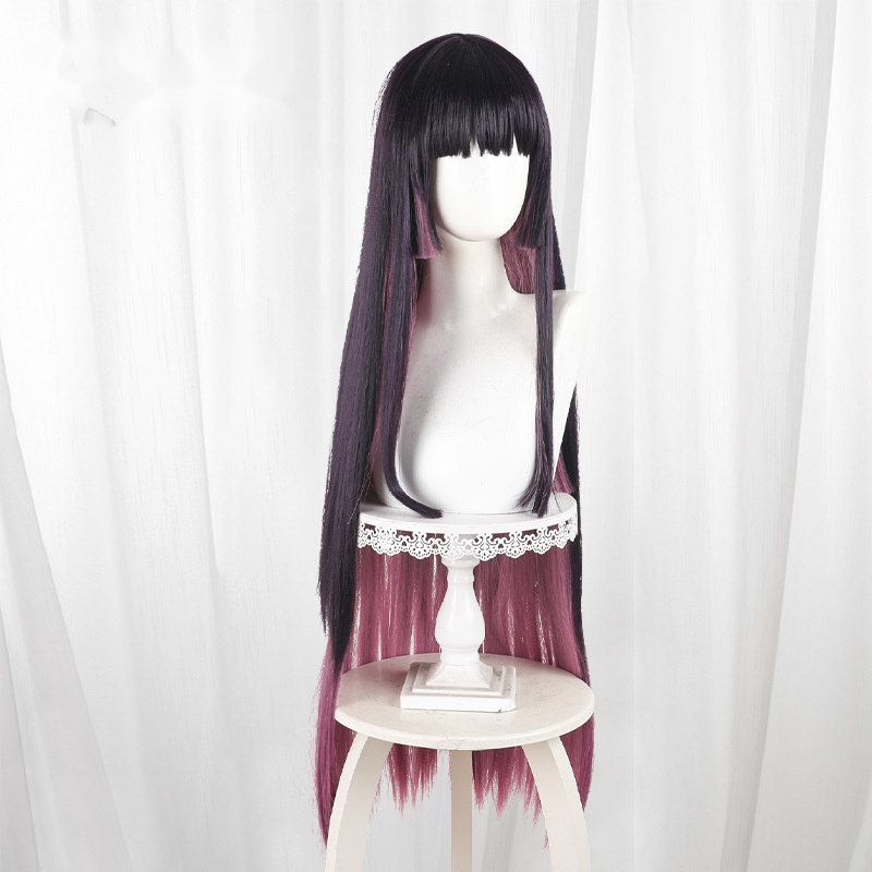 Otoha Kurogane Gradient Purple Long Straight Cosplay Wig for Rock Is a Lady's Modesty - 593B - Image 2