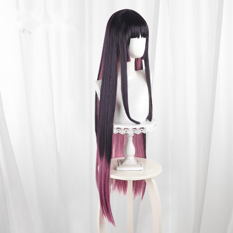 Otoha Kurogane Gradient Purple Long Straight Cosplay Wig for Rock Is a Lady's Modesty - 593B - Image 3
