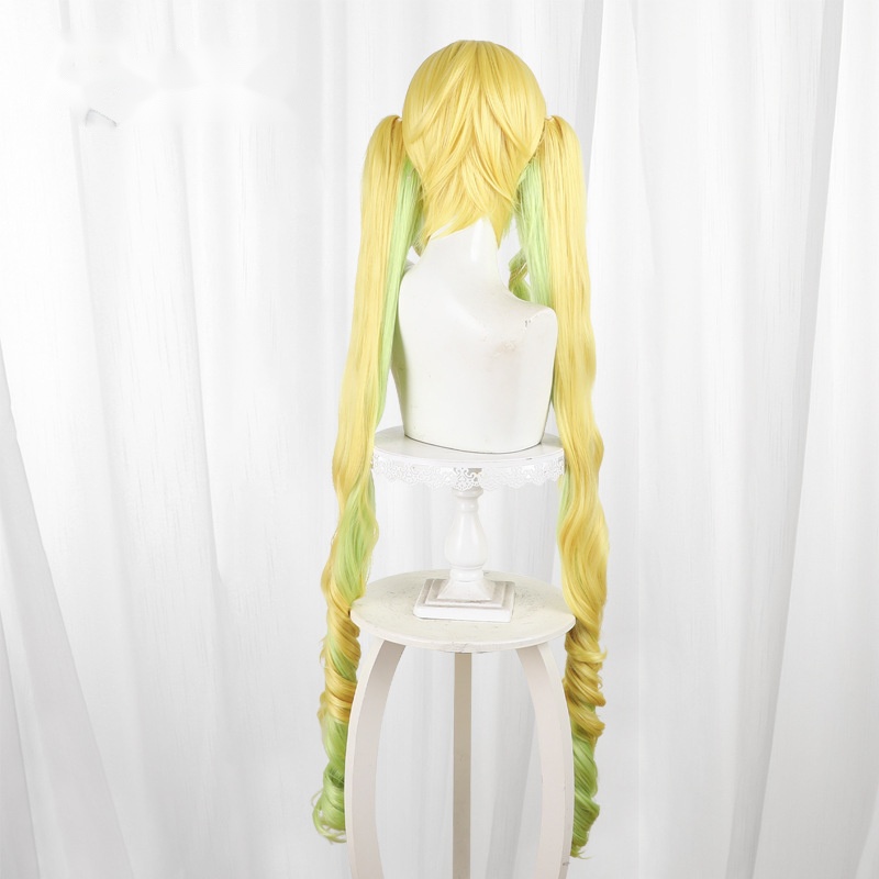 Lilisa Suzunomiya Green Twin Ponytail Cosplay Wig for Rock Is a Lady's Modesty - 593A - Image 4