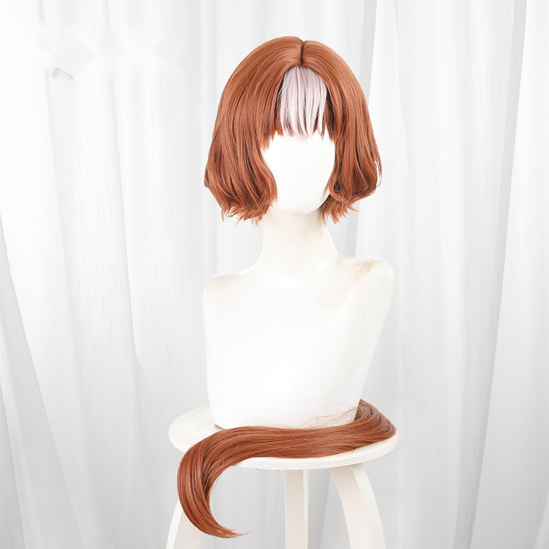 Brand New Light Highlighted Chestnut Short Curly Cosplay Wig for Uma Musume: Cinderella Gray - 516H - Image 2