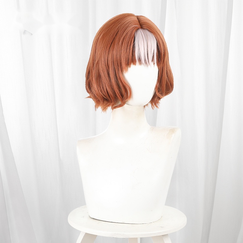 Brand New Light Highlighted Chestnut Short Curly Cosplay Wig for Uma Musume: Cinderella Gray - 516H - Image 3