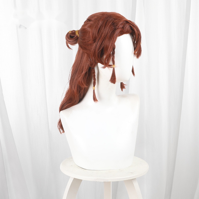 Composer Frederick Kreiburg Reddish Brown Long Wavy Braided Cosplay Wig for Identity V - 476TD - Image 3
