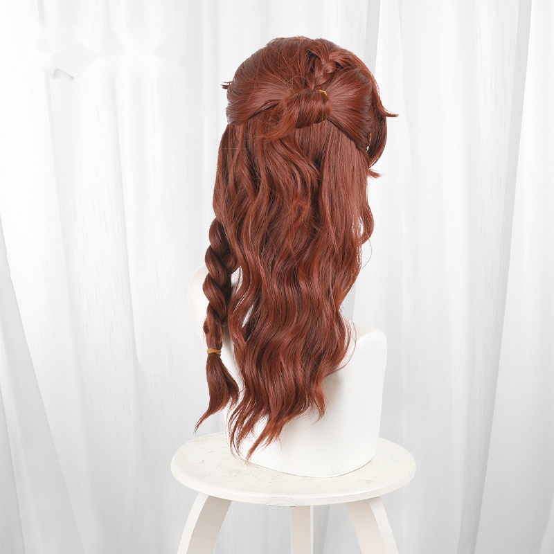Composer Frederick Kreiburg Reddish Brown Long Wavy Braided Cosplay Wig for Identity V - 476TD - Image 4