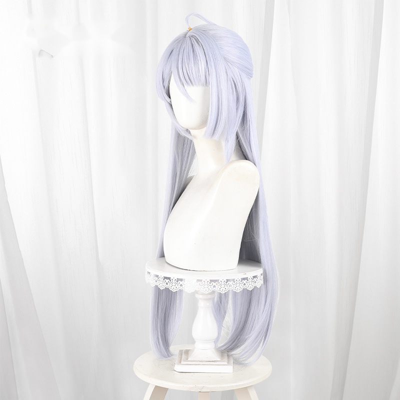 Yi Xuan Silver-white Scalp-top Long Straight Hime Cut Cosplay Wig for Zenless Zone Zero - 551S