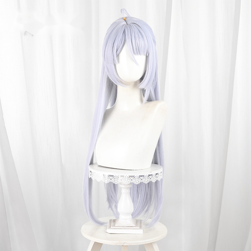 Yi Xuan Silver-white Scalp-top Long Straight Hime Cut Cosplay Wig for Zenless Zone Zero - 551S - Image 2