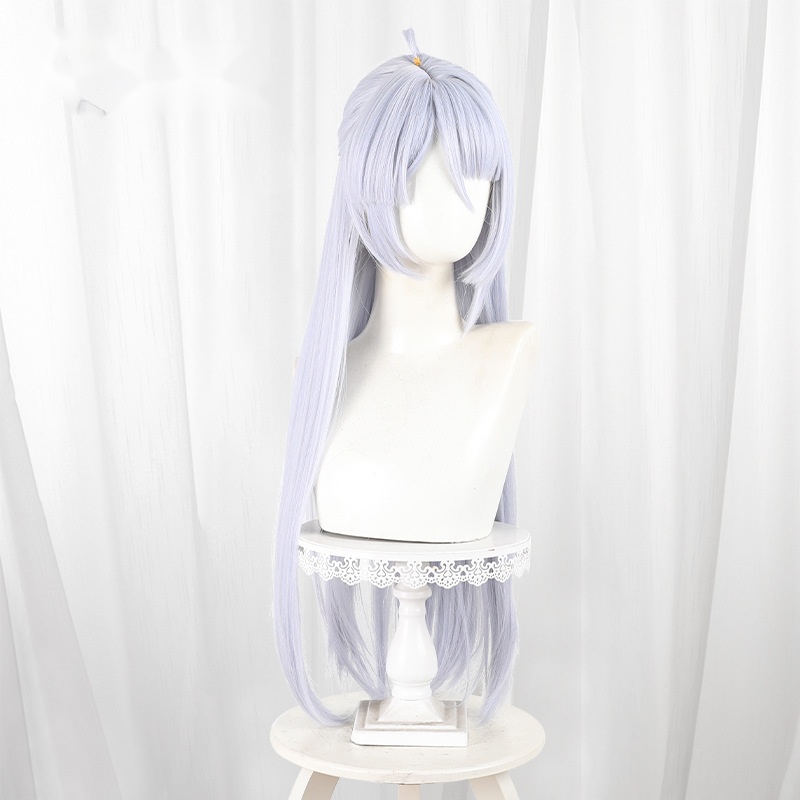 Yi Xuan Silver-white Scalp-top Long Straight Hime Cut Cosplay Wig for Zenless Zone Zero - 551S - Image 3