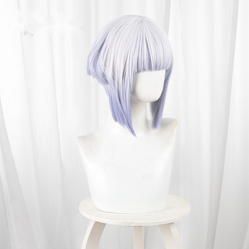 Tamaki Shiraya Gradient Bob Short Cosplay Wig for Rock Is a Lady's Modesty - 593D - Image 3