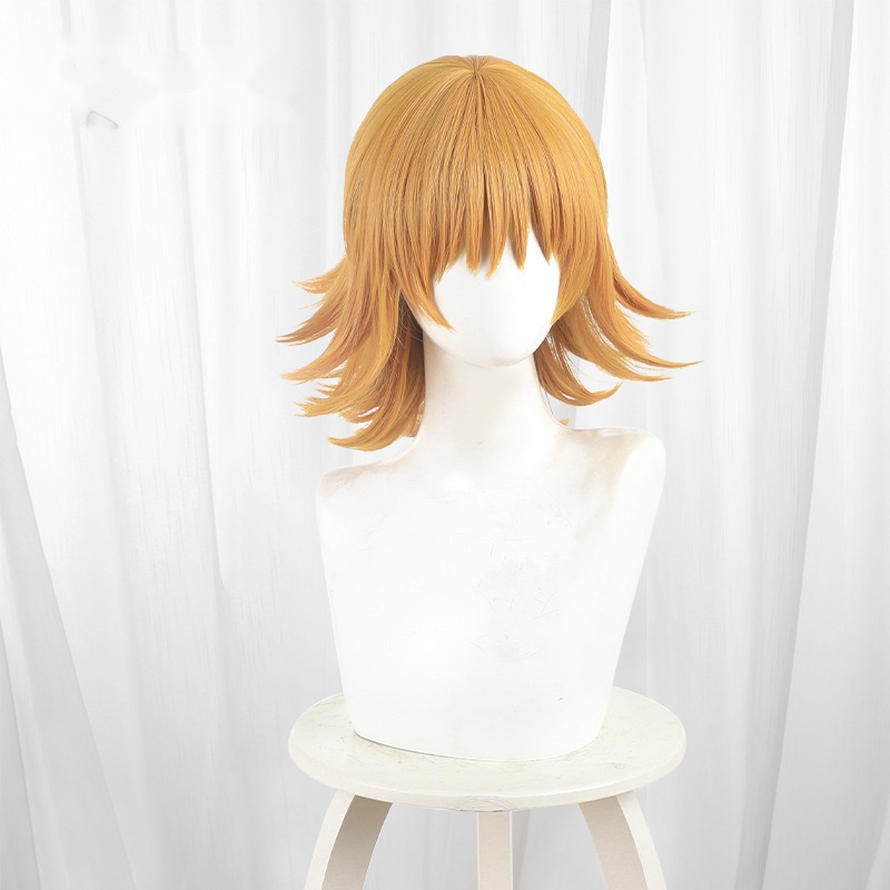 Yaeko Kirihara Yellow Short Flipped Cosplay Wig for Dekin no Mogura: The Earthbound Mole - 596A - Image 2