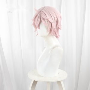 Taliyah Gradient Pink Scalp-top Short Cosplay Wig for Genshin Impact - 559Z