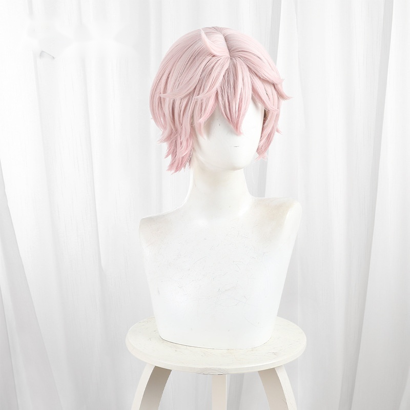 Taliyah Gradient Pink Scalp-top Short Cosplay Wig for Genshin Impact - 559Z - Image 2