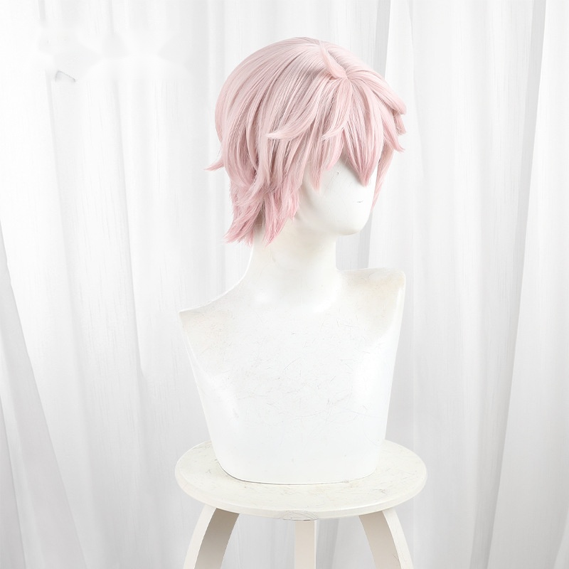 Taliyah Gradient Pink Scalp-top Short Cosplay Wig for Genshin Impact - 559Z - Image 3