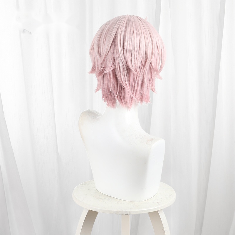 Taliyah Gradient Pink Scalp-top Short Cosplay Wig for Genshin Impact - 559Z - Image 4