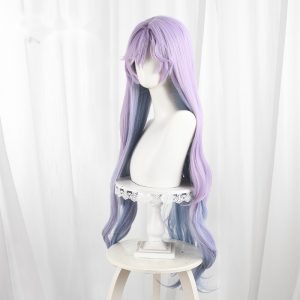 Cantarella Blue-purple Gradient Scalp-top Long Wavy Cosplay Wig for Wuthering Waves - 572I