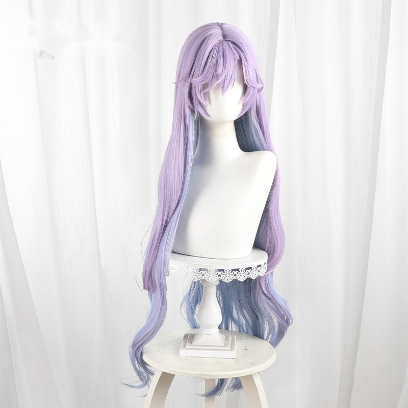 Cantarella Blue-purple Gradient Scalp-top Long Wavy Cosplay Wig for Wuthering Waves - 572I - Image 2
