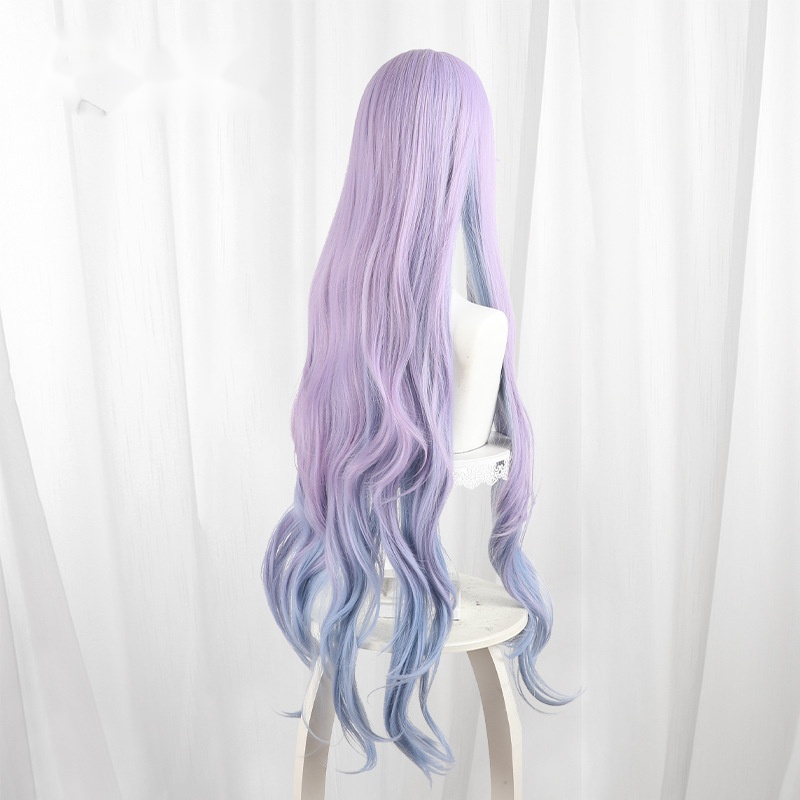 Cantarella Blue-purple Gradient Scalp-top Long Wavy Cosplay Wig for Wuthering Waves - 572I - Image 4