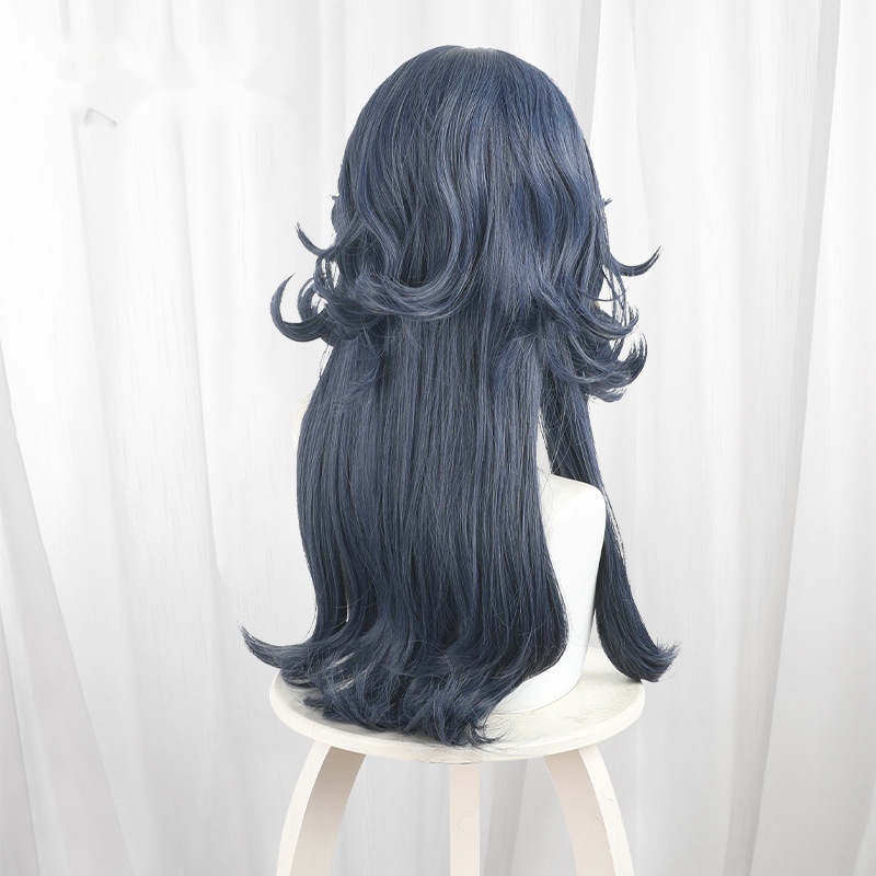 Psychologist Ink Blue Long Wavy Braided Cosplay Wig for Identity V - 476OH - Image 4