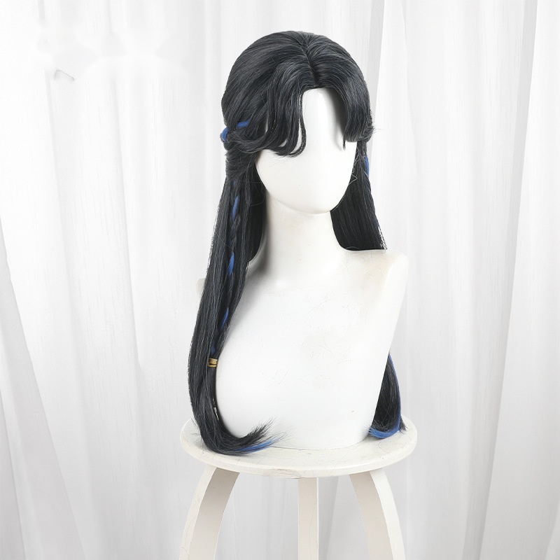 Antiquarian Highlighted Blue Half-up Long Cosplay Wig for Identity V - 562QA - Image 2