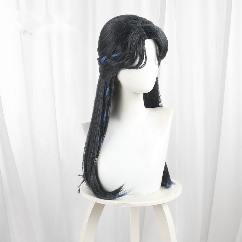 Antiquarian Highlighted Blue Half-up Long Cosplay Wig for Identity V - 562QA - Image 3