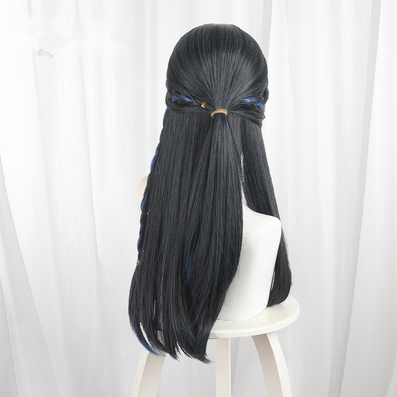 Antiquarian Highlighted Blue Half-up Long Cosplay Wig for Identity V - 562QA - Image 4