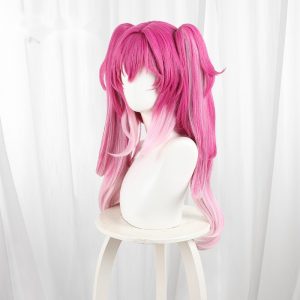 Lupa Gradient Pink Clip-in Twin Ponytail Cosplay Wig for Wuthering Waves - 572K