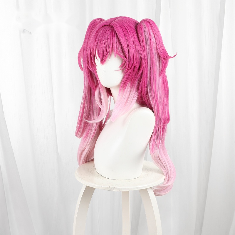Lupa Gradient Pink Clip-in Twin Ponytail Cosplay Wig for Wuthering Waves - 572K