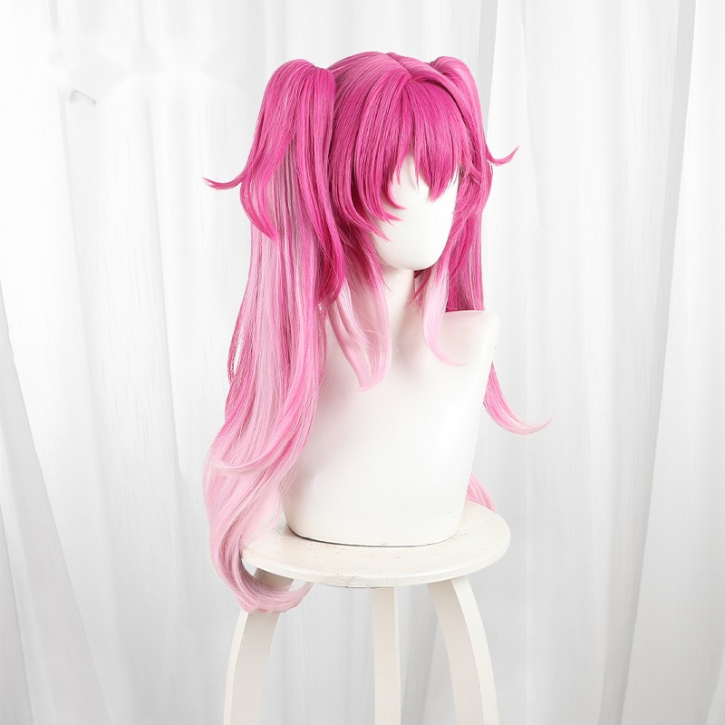 Lupa Gradient Pink Clip-in Twin Ponytail Cosplay Wig for Wuthering Waves - 572K - Image 3